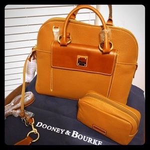 Dooney & Bourke Pebble Leather Aubrey Satchel with
